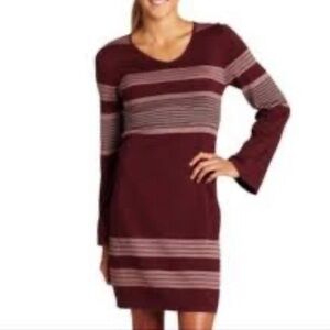 prAna burgundy Sydney Sweater Dress Size L